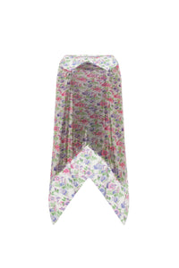 Jupe asymétrique et pailletée - Off White Mecanic Flower