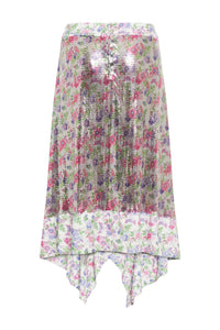 Jupe asymétrique et pailletée - Off White Mecanic Flower