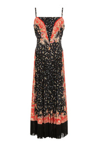 Robe à franges et fines bretelles - Orange XVIIITH Frieze