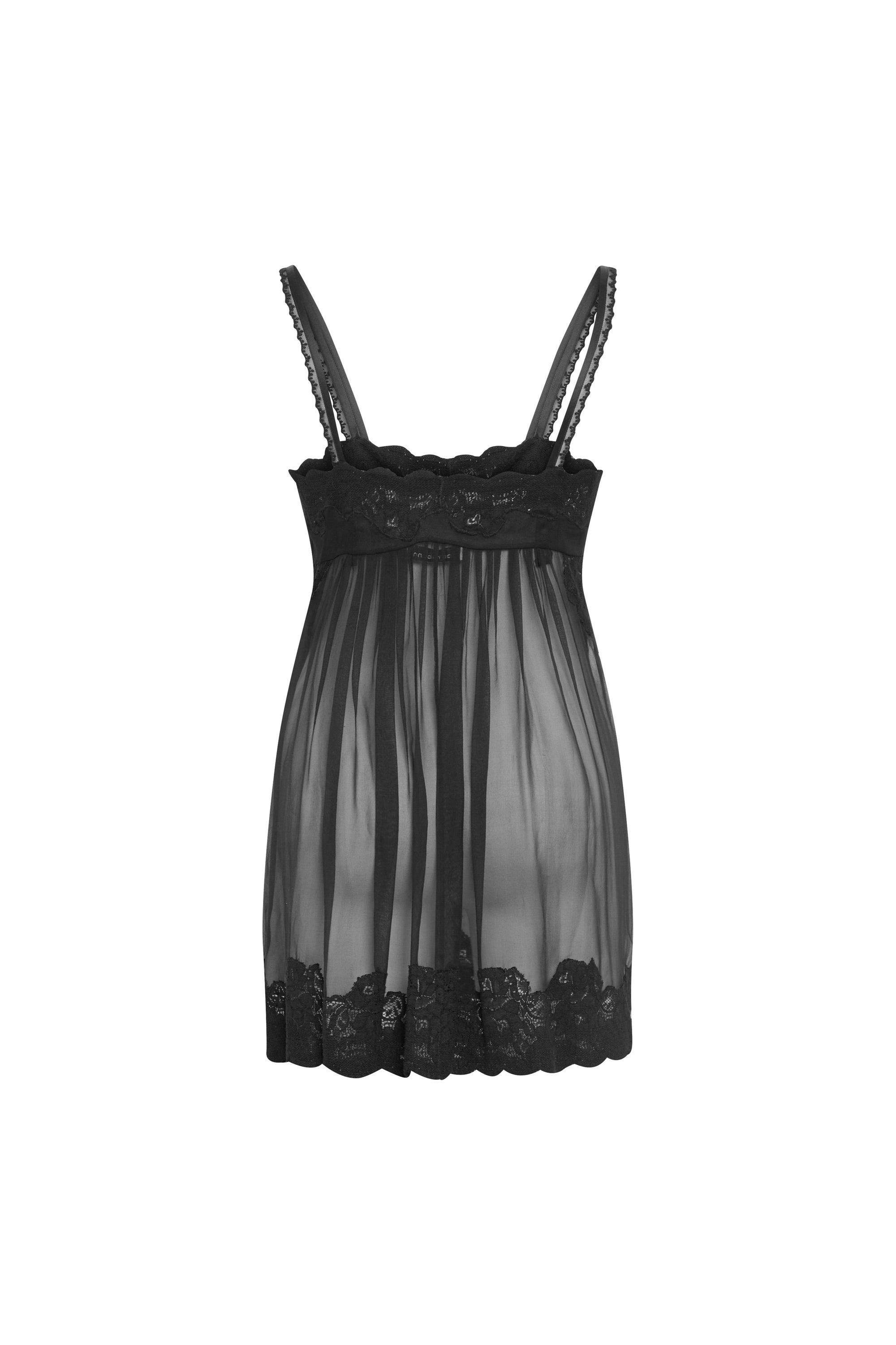 Top chaine et trame en soie - Black
