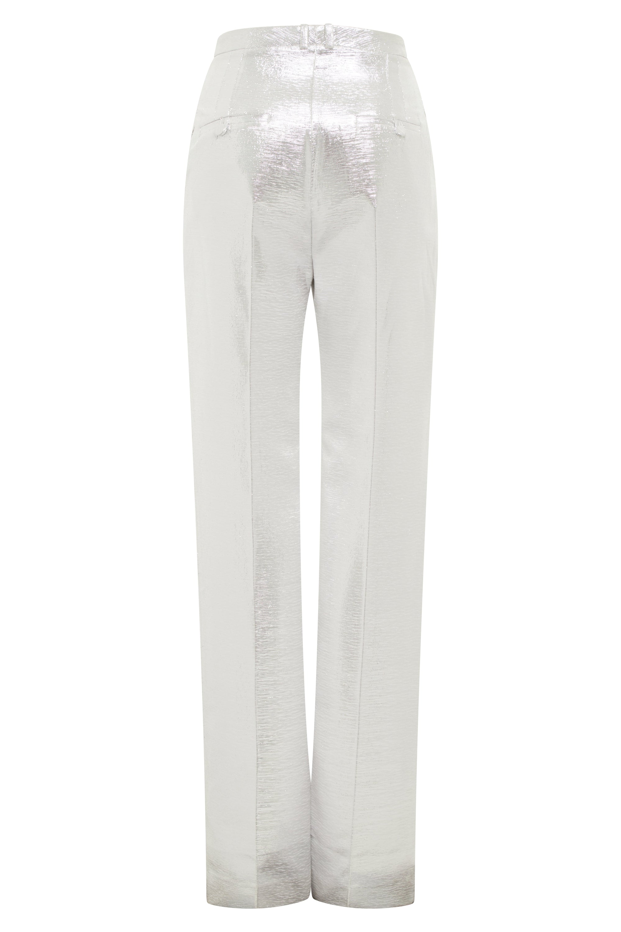 Pantalon pailleté à taille haute - Silver