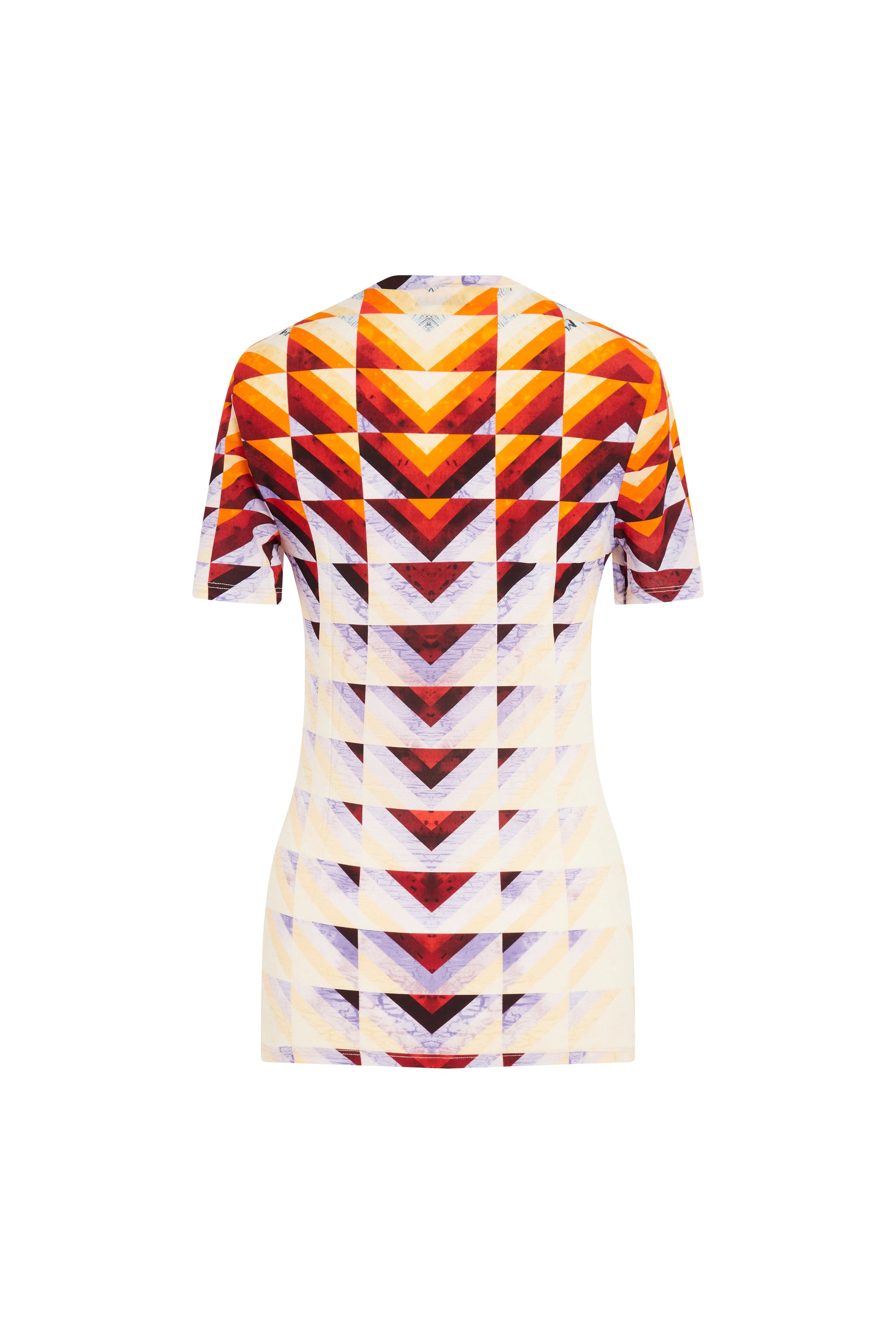 T-shirt à motif géométrique - Patchwork