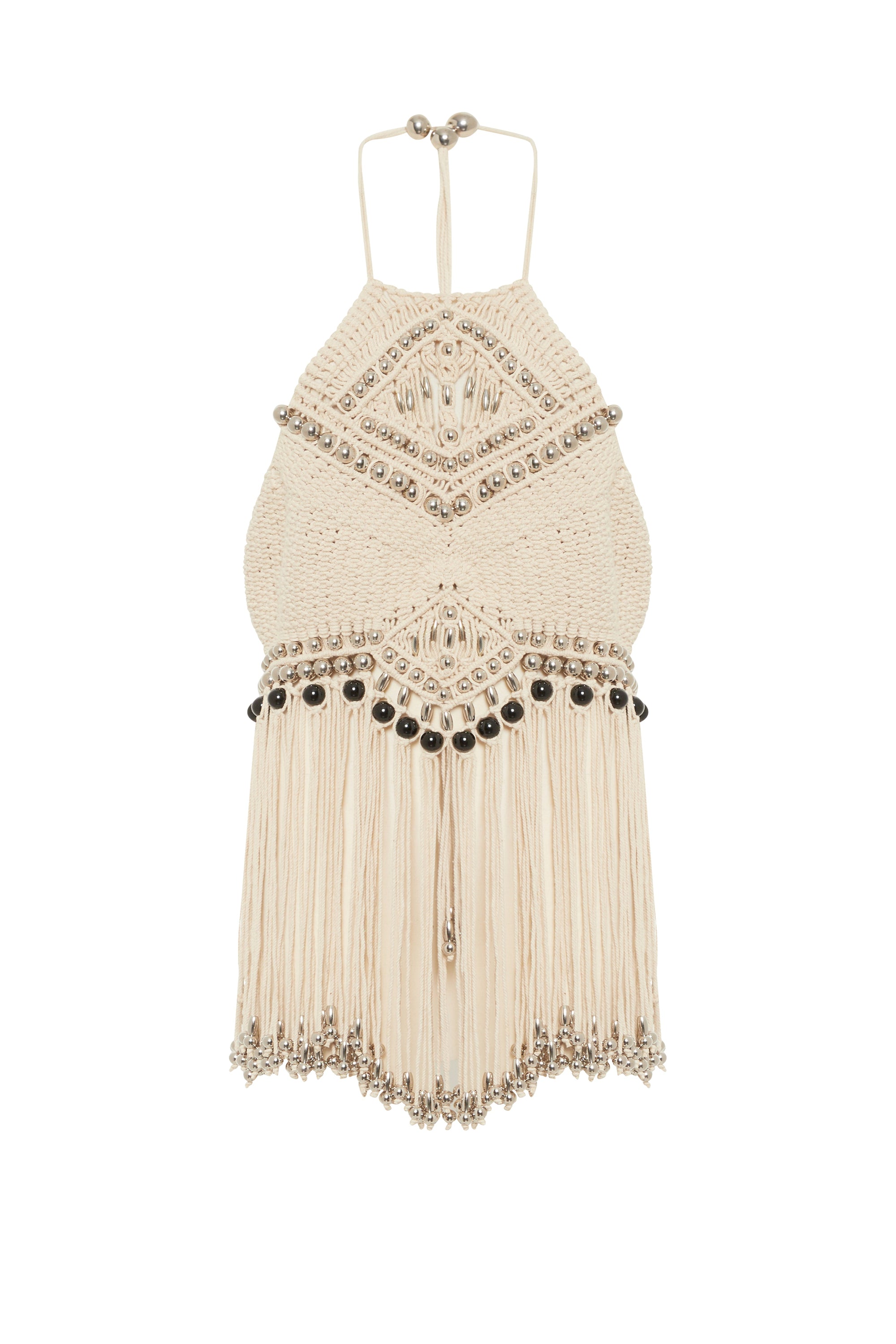 Top à franges en crochet - Macrame