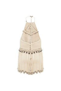 Top à franges en crochet - Macrame
