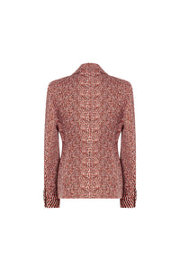 Veste blazer texturé - Red And Black Dots