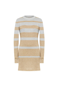 Robe courte bicolore - Gold & Silver