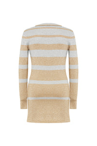 Robe courte bicolore - Gold & Silver