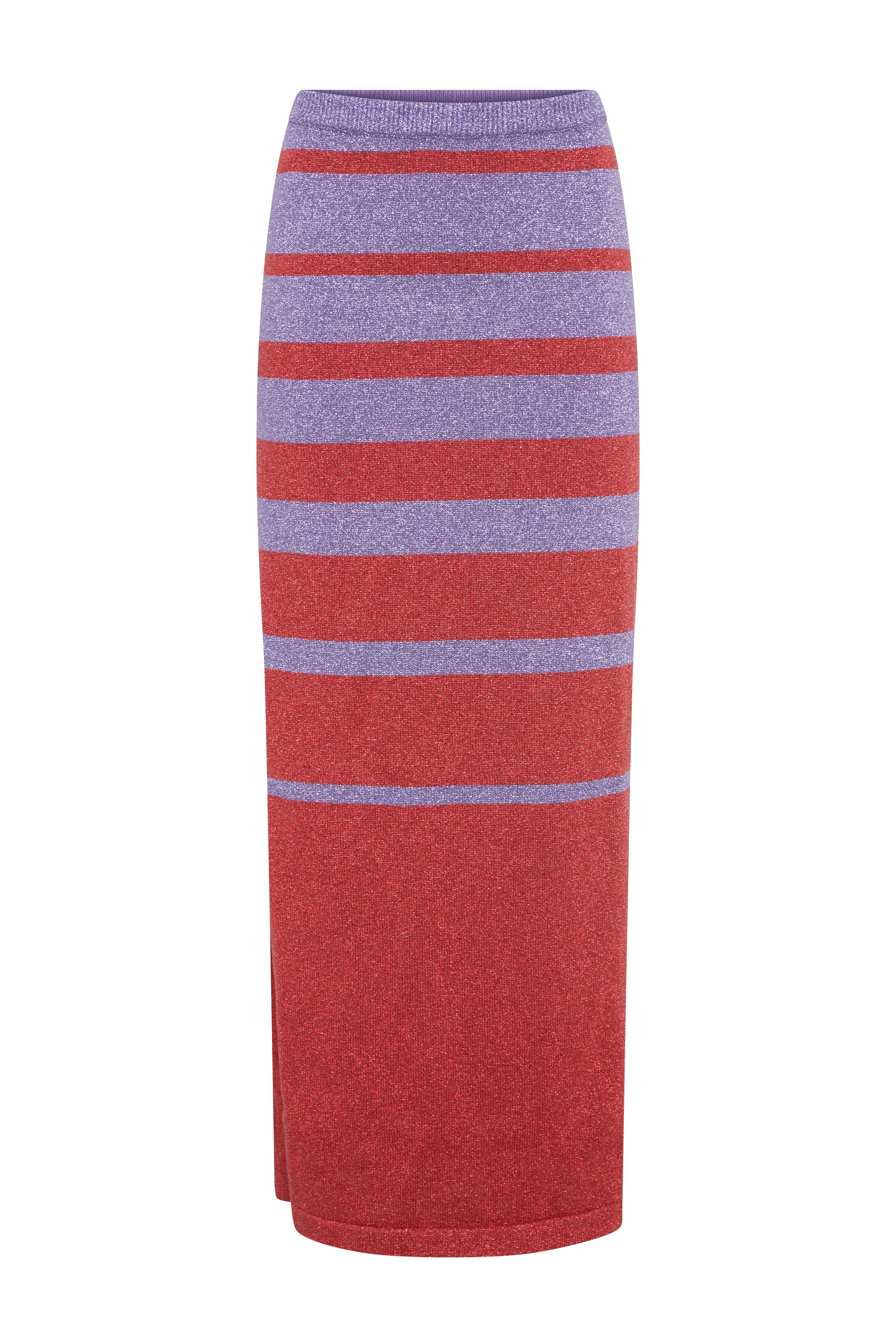 Jupe tube longue bicolore - Purple & Red