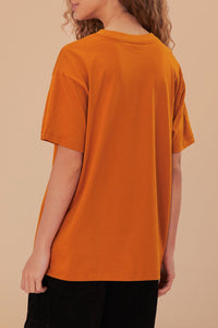 T-shirt décontracté Farm Rio Toucan en coton - Orange