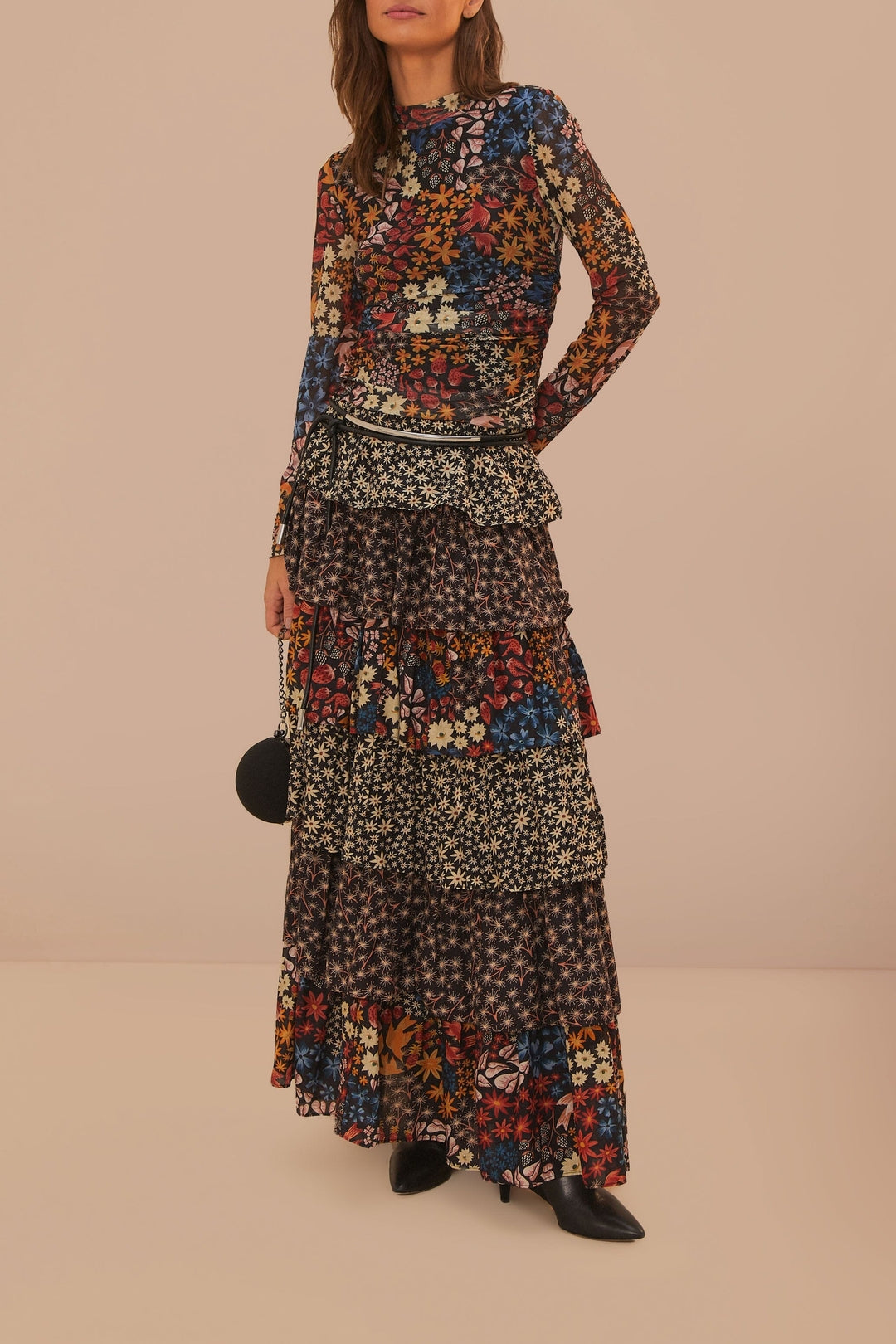 Blouse Juju's Garden en tulle - Noir