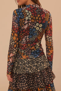 Blouse Juju's Garden en tulle - Noir