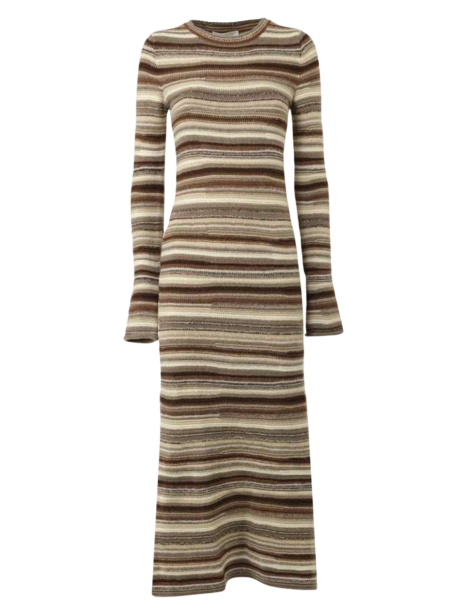 Robe manches longues en cachemire - Multicolor Grey