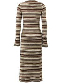 Robe manches longues en cachemire - Multicolor Grey