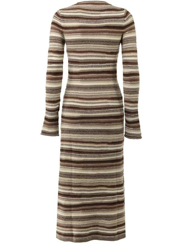 Robe manches longues en cachemire - Multicolor Grey