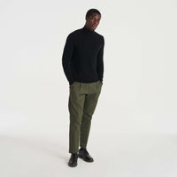 Pull à col roulé fin en cachemire - English Green