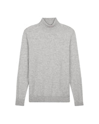 Pull à col roulé fin en cachemire - Light Heather Gray