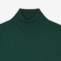 Pull à col roulé fin en cachemire - English Green