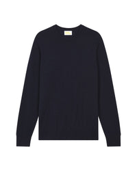 Pull fin à col rond en cachemire - Navy