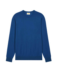Pull fin à col rond en cachemire - English Blue