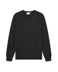 Pull fin à col rond en cachemire - Heather Blue