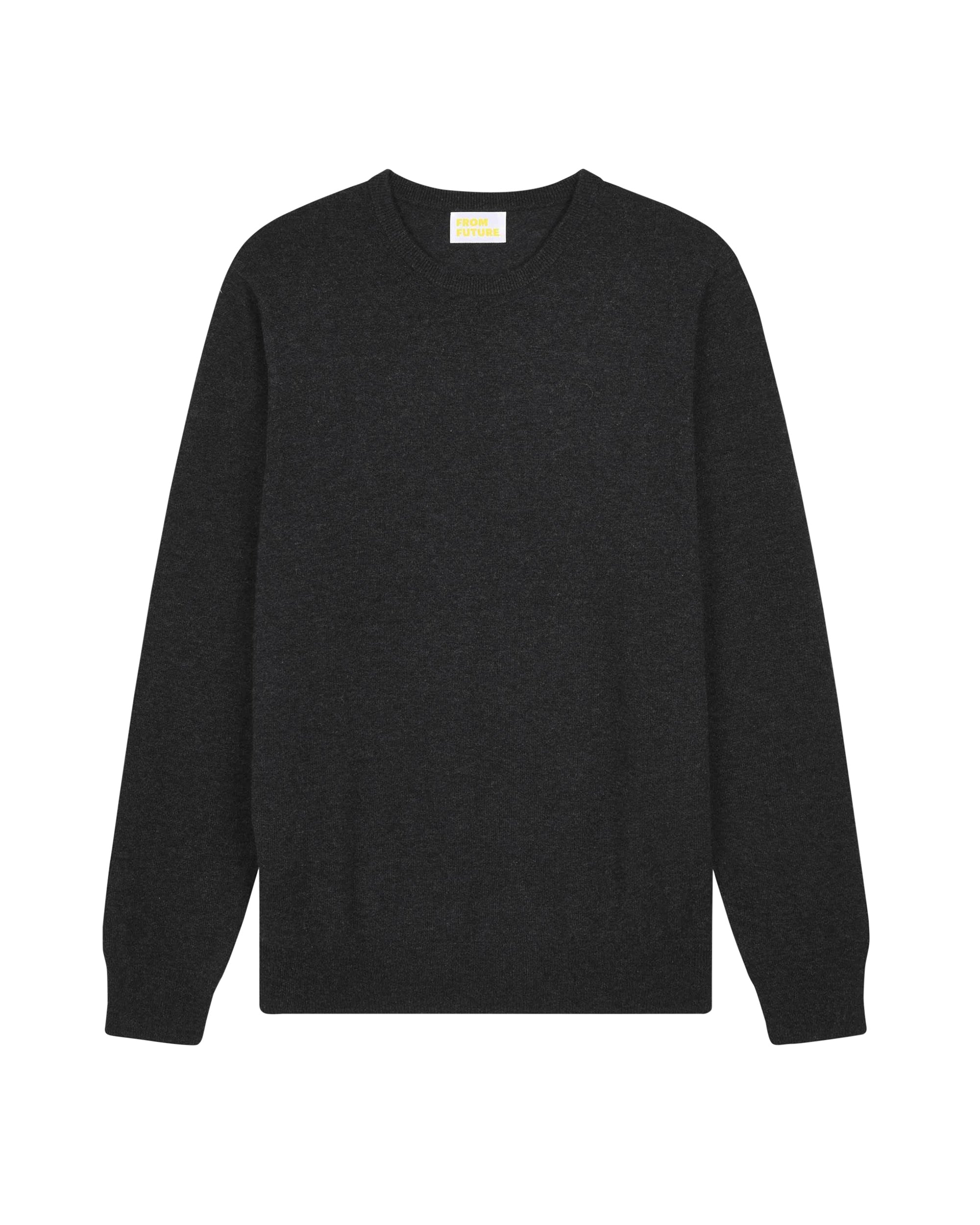 Pull fin à col rond en cachemire - Heather Blue
