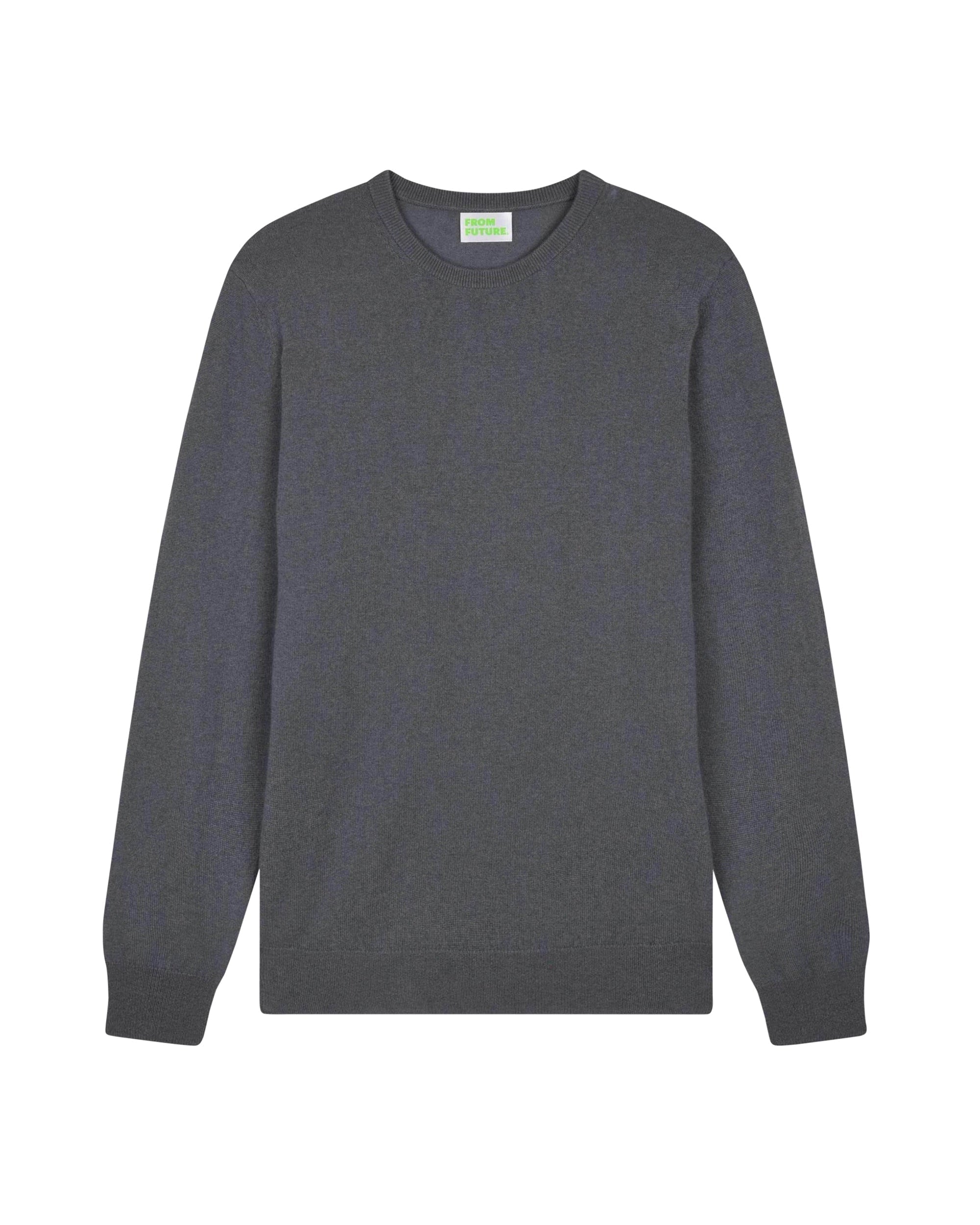 Pull fin à col rond en cachemire - Blue-Gray