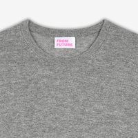 Pull fin à col rond en cachemire - Dark Heather Gray