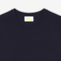 Pull fin à col rond en cachemire - Navy