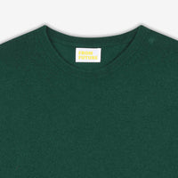 Pull fin à col rond en cachemire - English Green