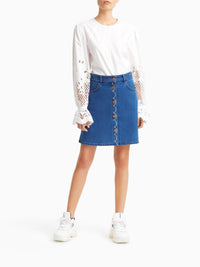 Jupe courte en denim - Truly Navy