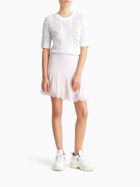 Mini jupe en georgette - Softy Pink