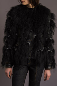 Veste en fourrure - Noir