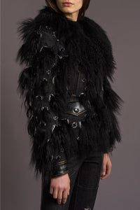 Veste en fourrure - Noir