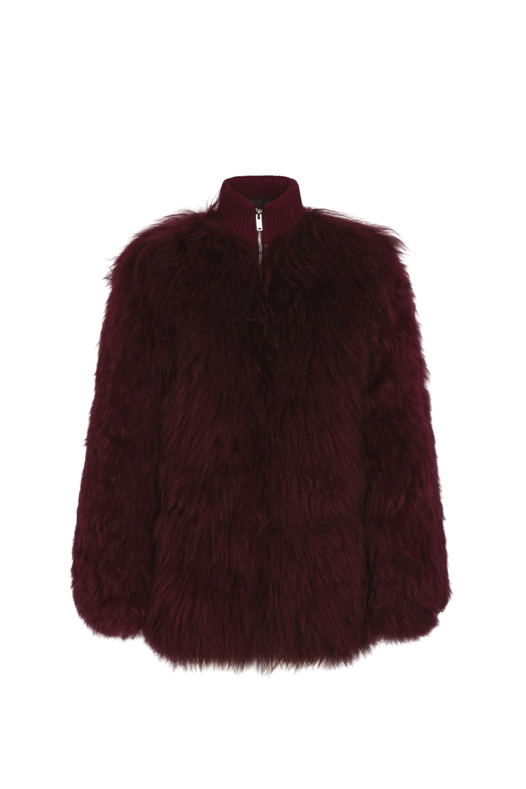 Manteau en fourrure - Rouge