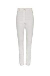 Pantalon slim taille haute - Blanc