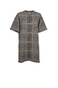 Pull coll rond à manches courtes - Beige