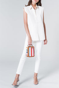 Chemise à manches courtes - Blanc
