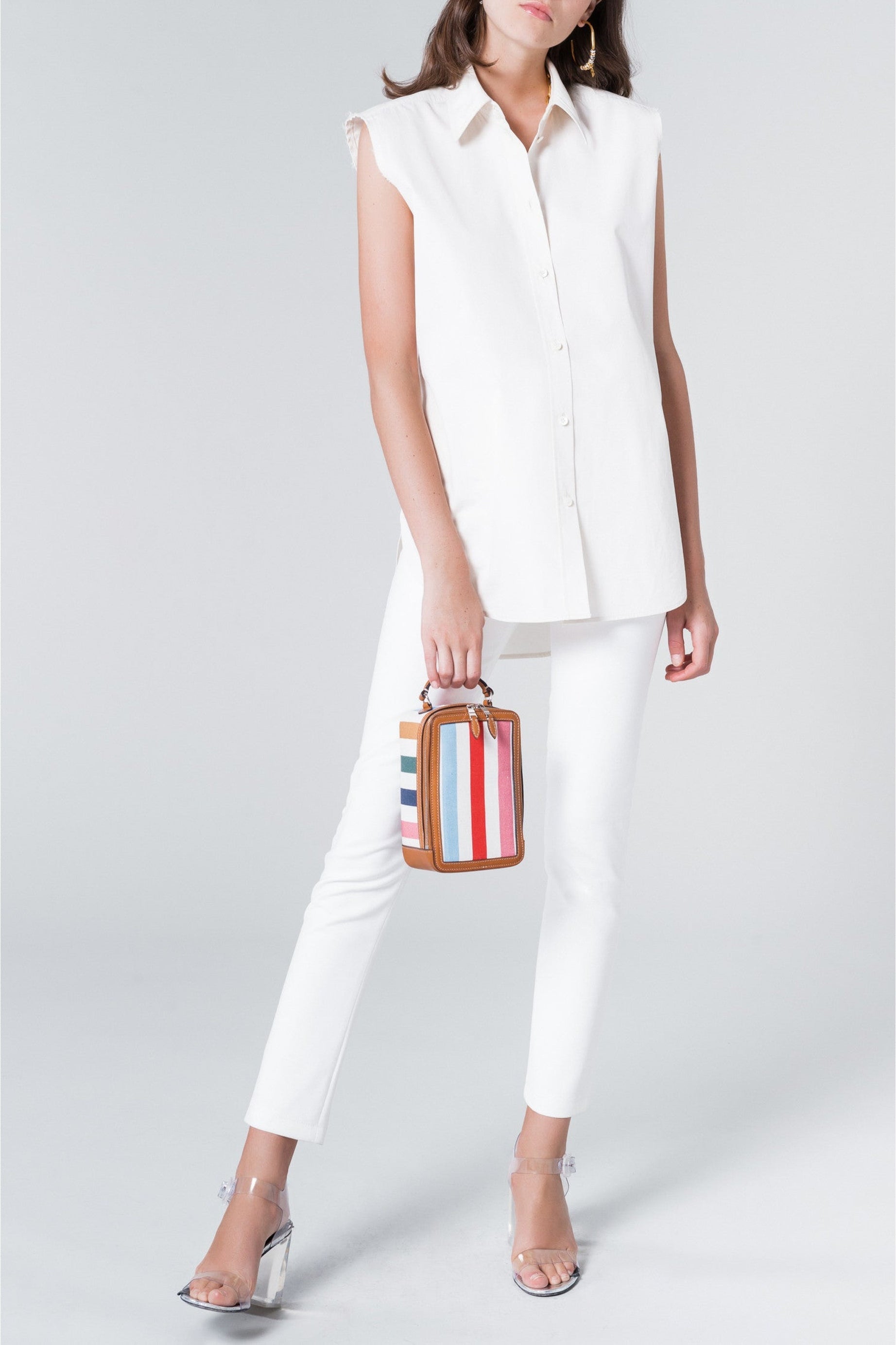 Chemise à manches courtes - Blanc