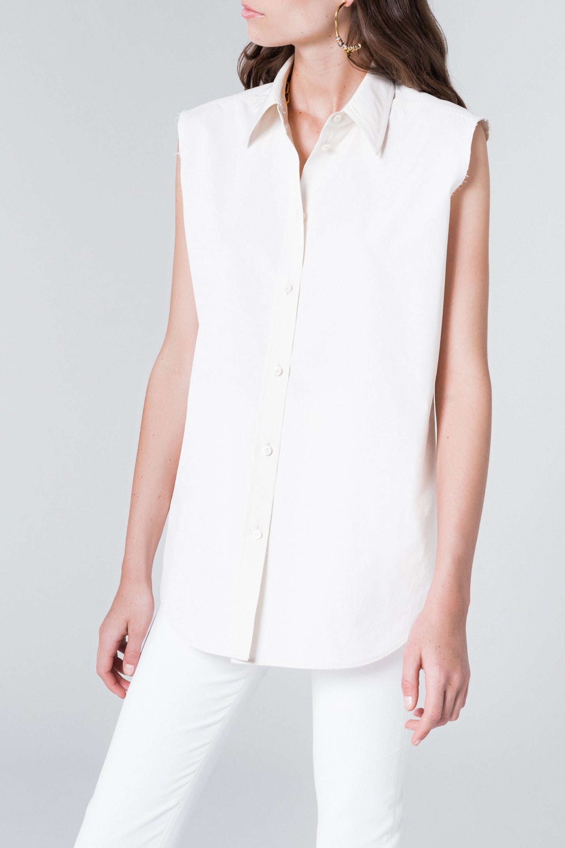 Chemise à manches courtes - Blanc