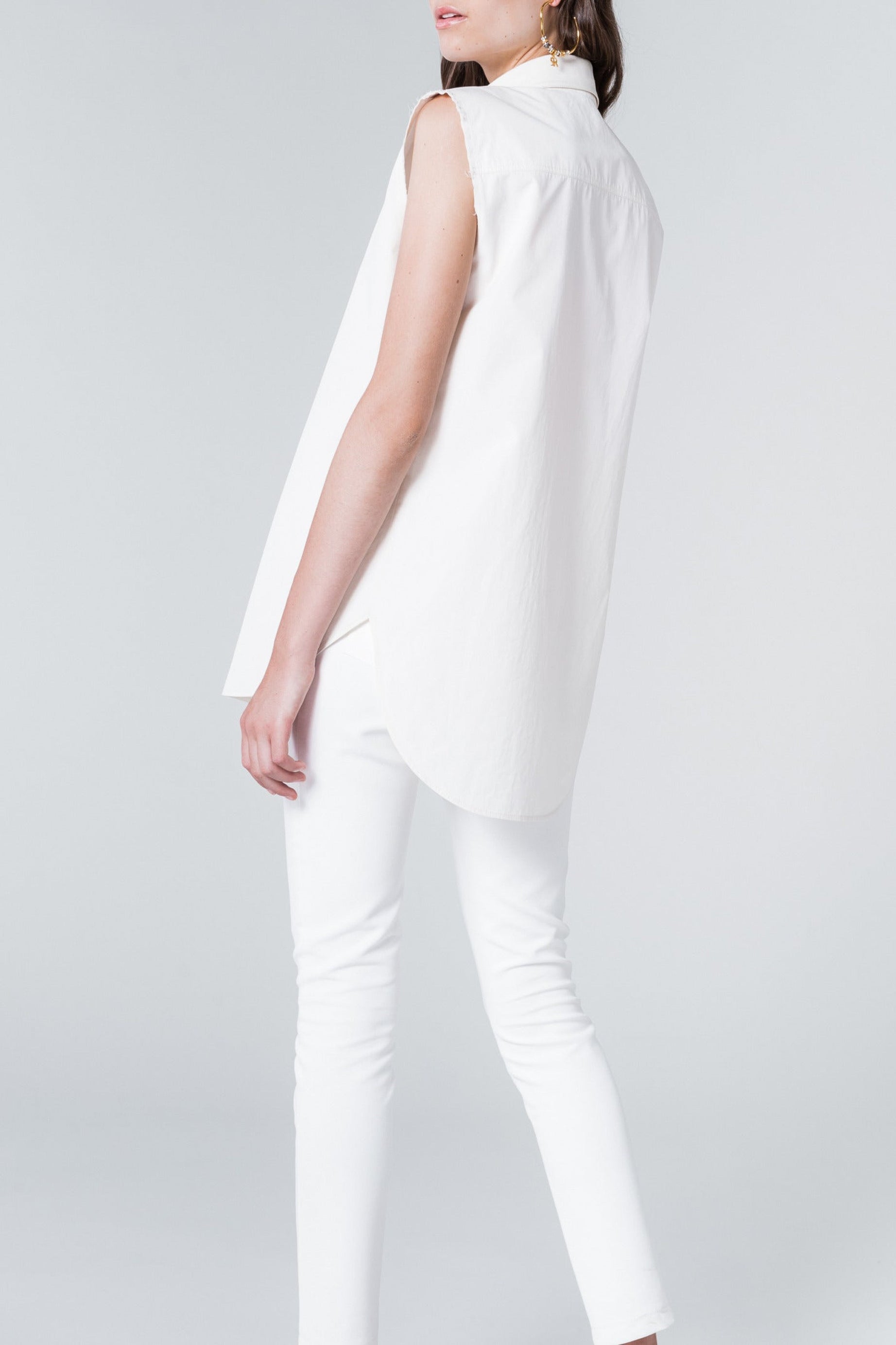 Chemise à manches courtes - Blanc