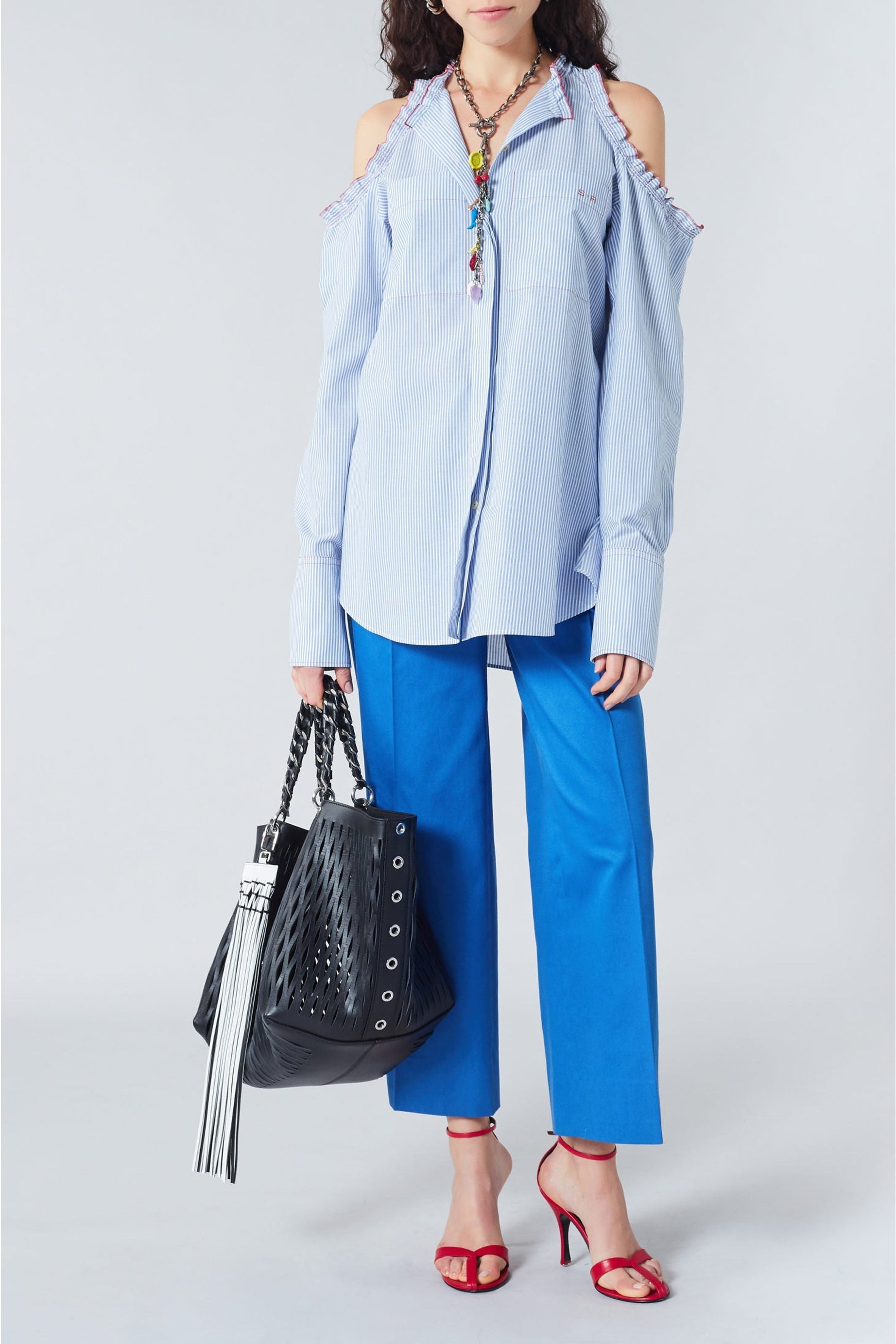 Chemise à épaules dénudées - Blanc