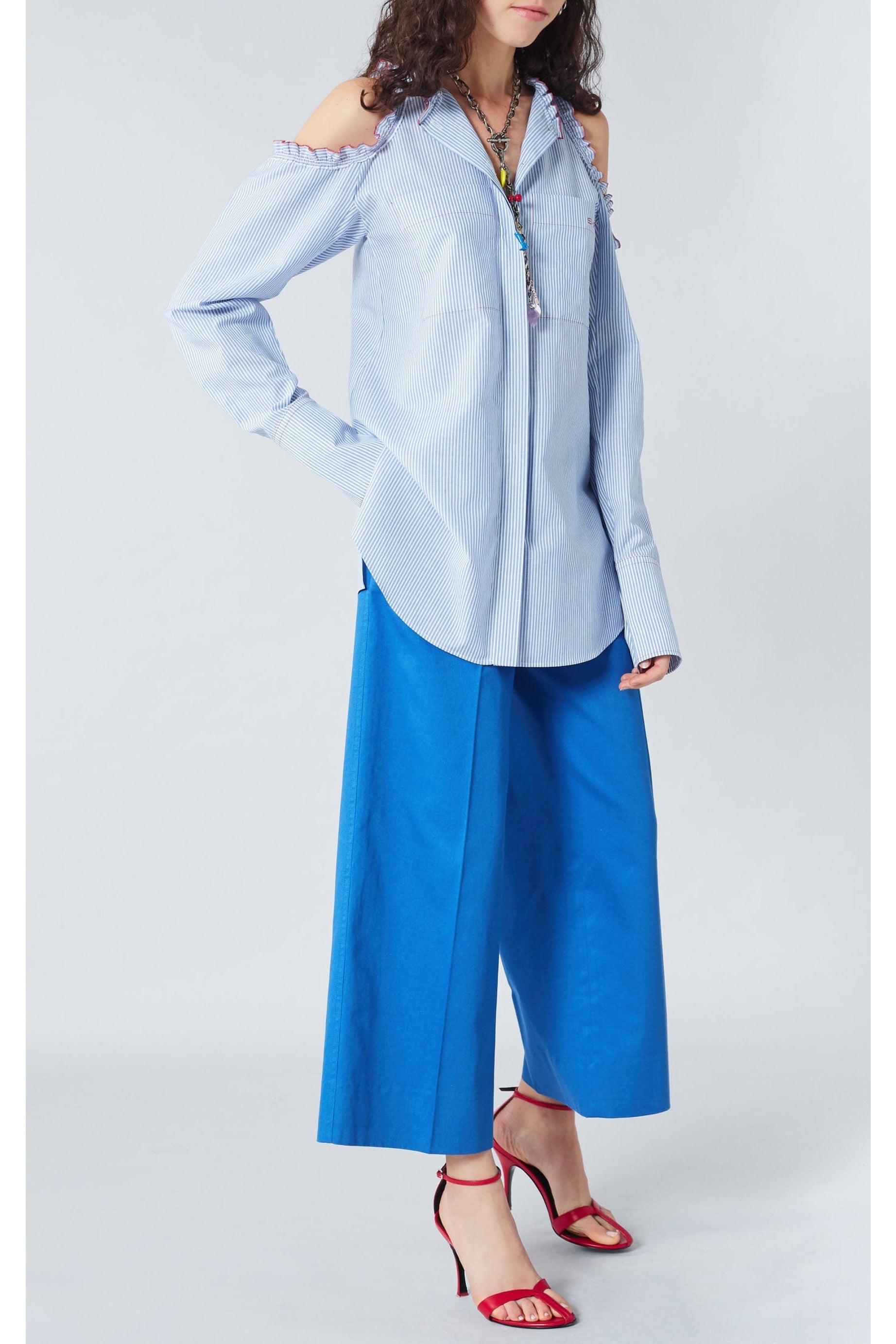 Chemise à épaules dénudées - Blanc
