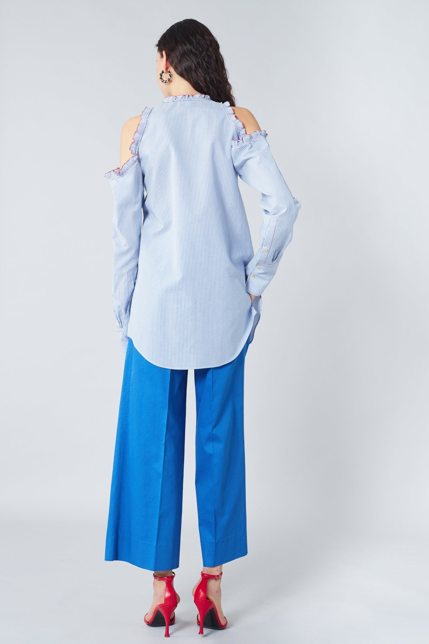 Chemise à épaules dénudées - Blanc