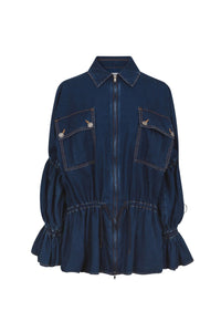 Veste à manches volantées - Baby Blue