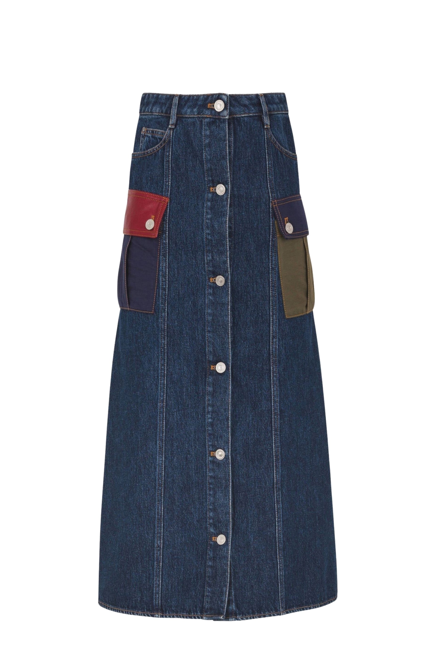 Jupe longue en lin - Baby Blue