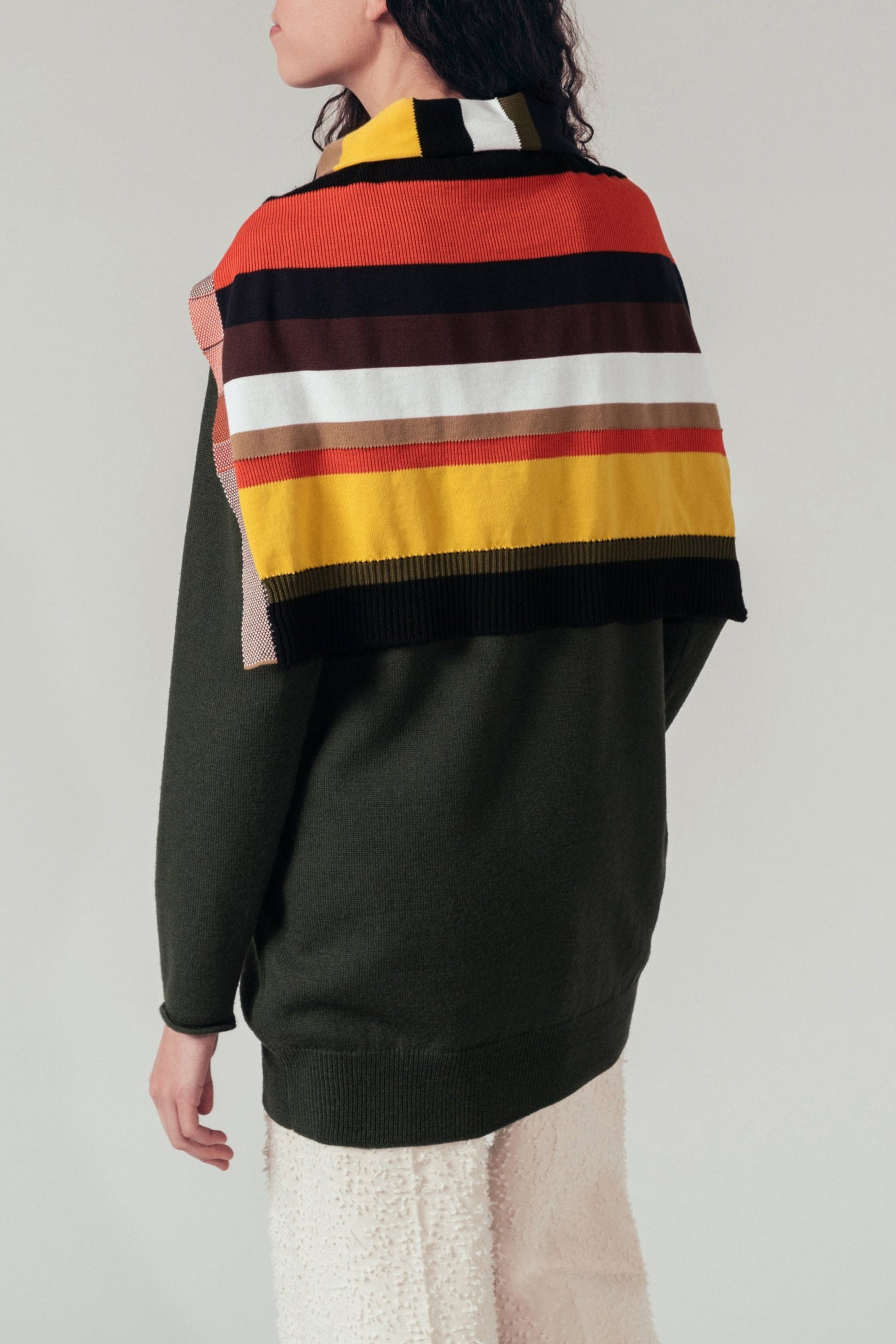 Pull manches longues en laine - Vert