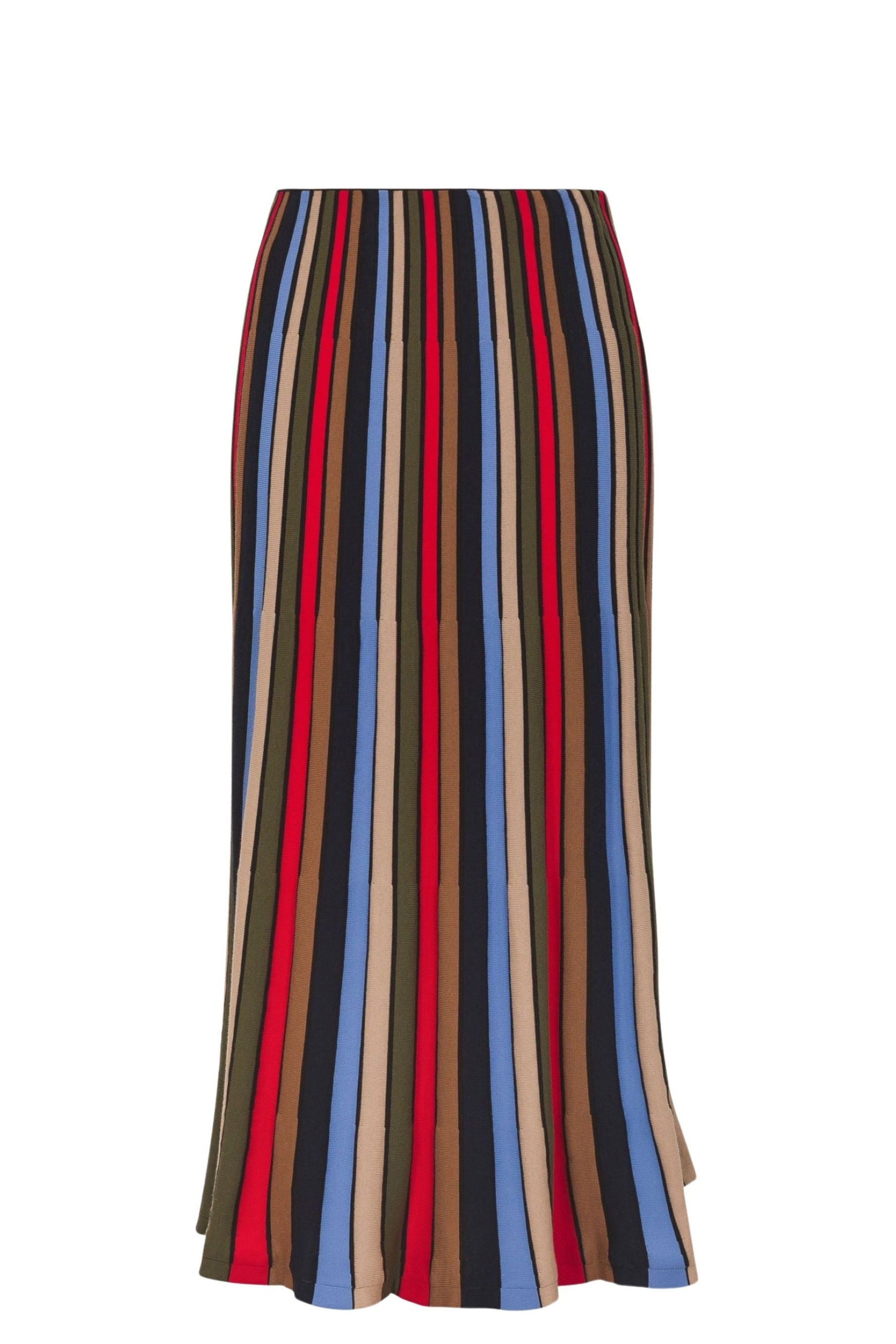Jupe longue rayée - Multicolor