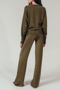 Pantalon en laine - Or & Argent