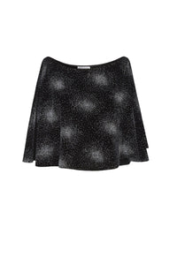 Top fluide asymétrique - Noir