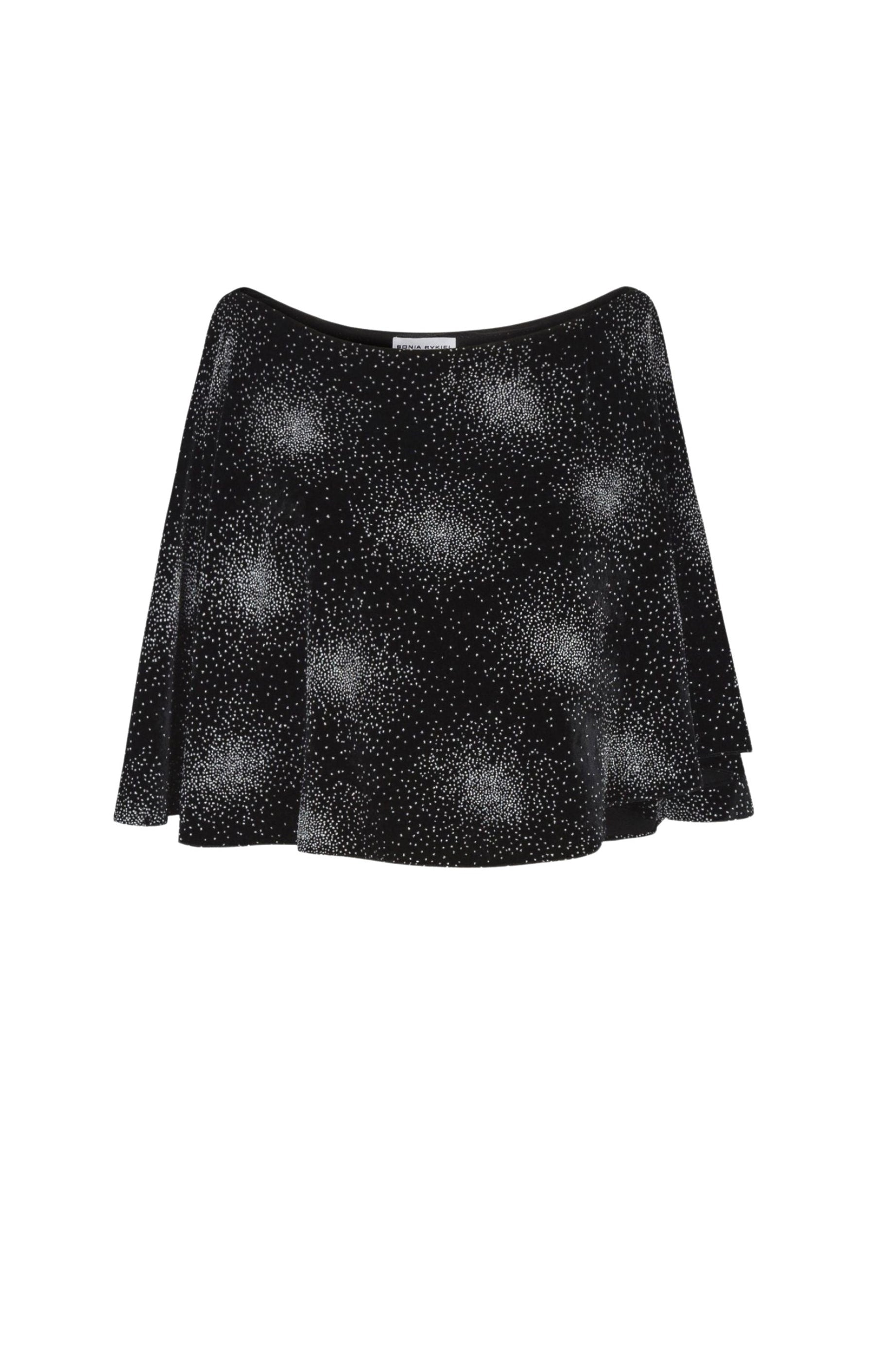 Top fluide asymétrique - Noir